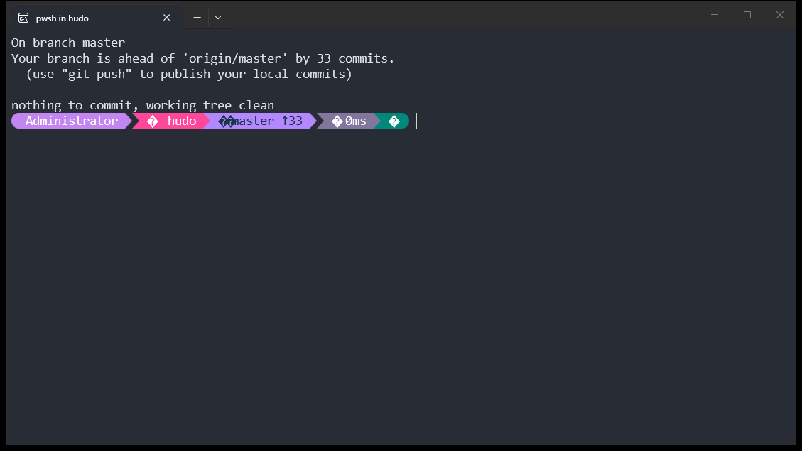 终端字体不是 Nerd Font 时 Oh My Posh 图标全部显示为方块